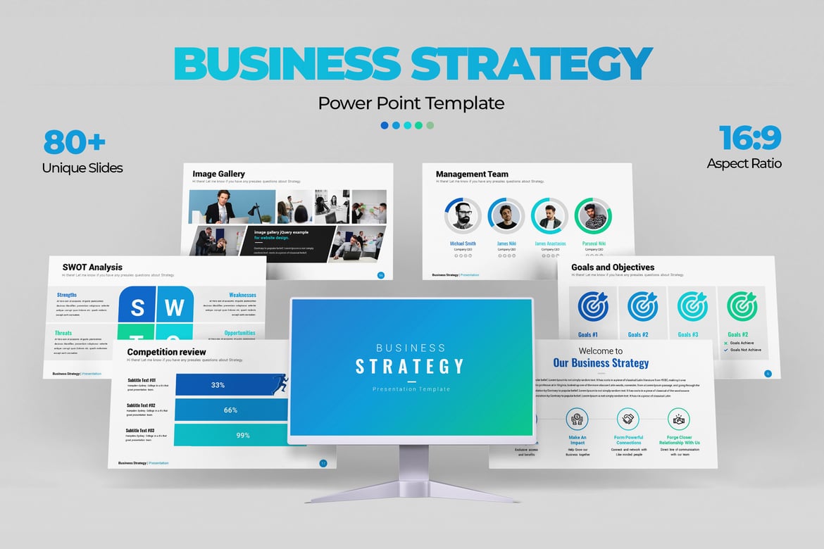 Template PowerPoint Strategi Bisnis yang Profesional dan Menarik