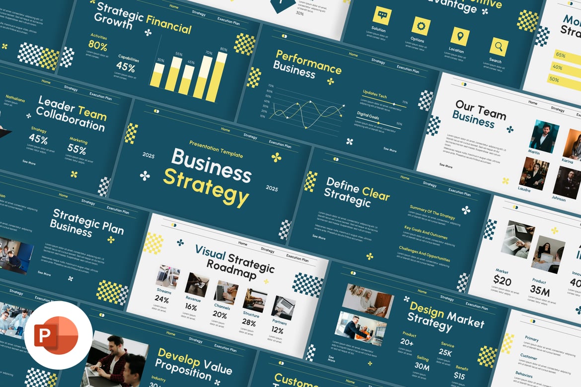 Template Presentasi Strategi Bisnis yang Menarik