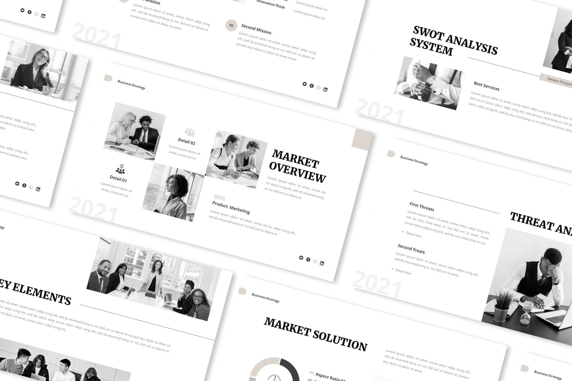 Template Powerpoint Strategi Bisnis yang Menarik dan Profesional