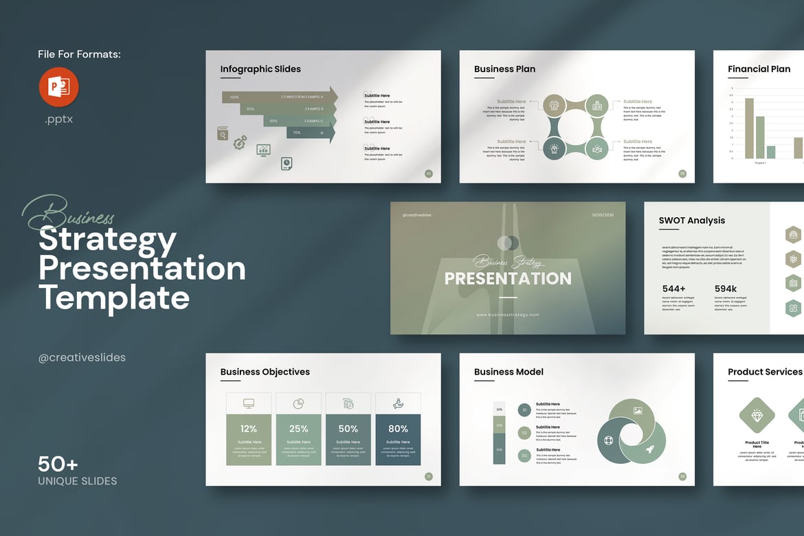 Template Presentasi Strategi Bisnis - PowerPoint yang Efektif