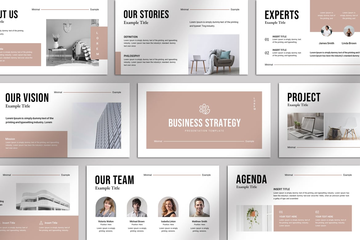 Template PowerPoint Strategi Bisnis yang Modern dan Menarik