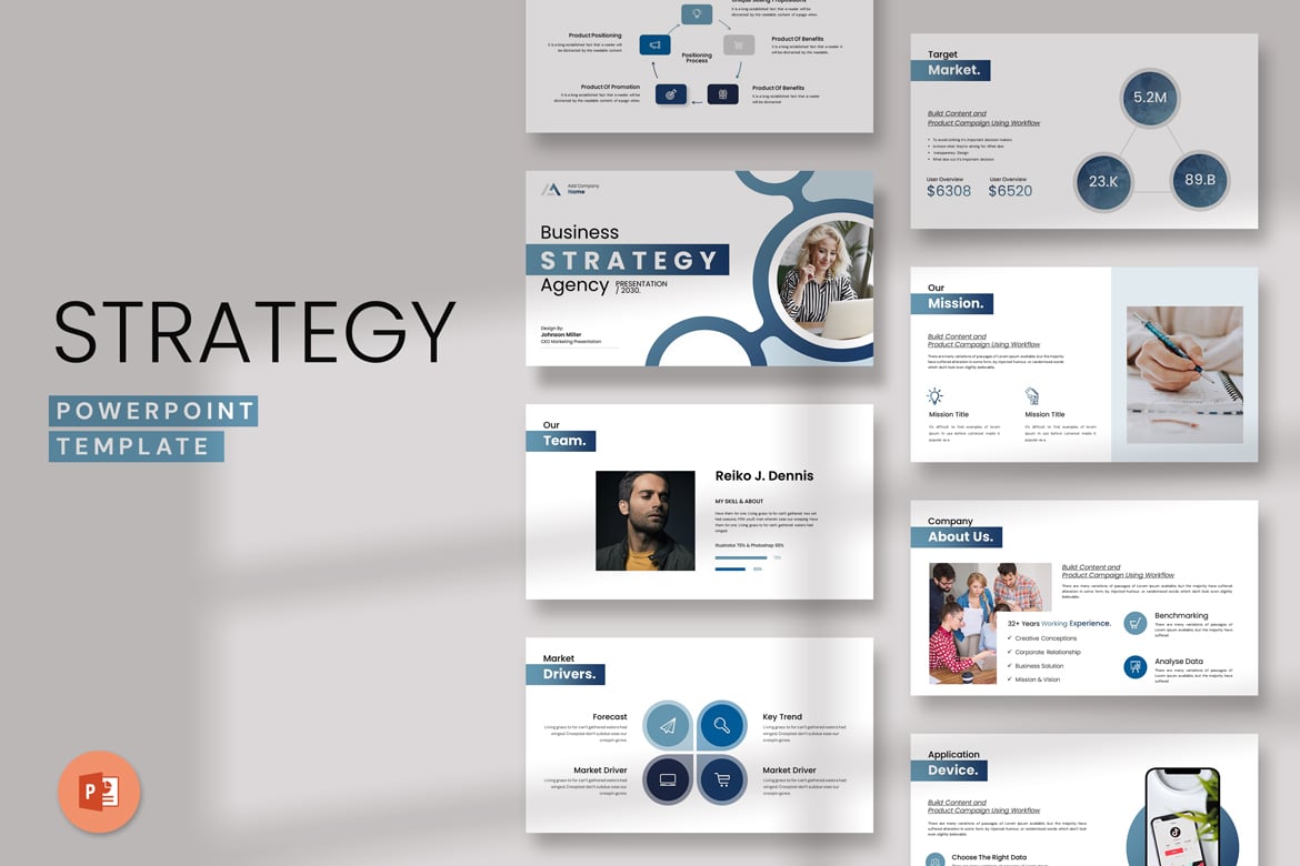Template PowerPoint Strategi Bisnis yang Profesional dan Menarik