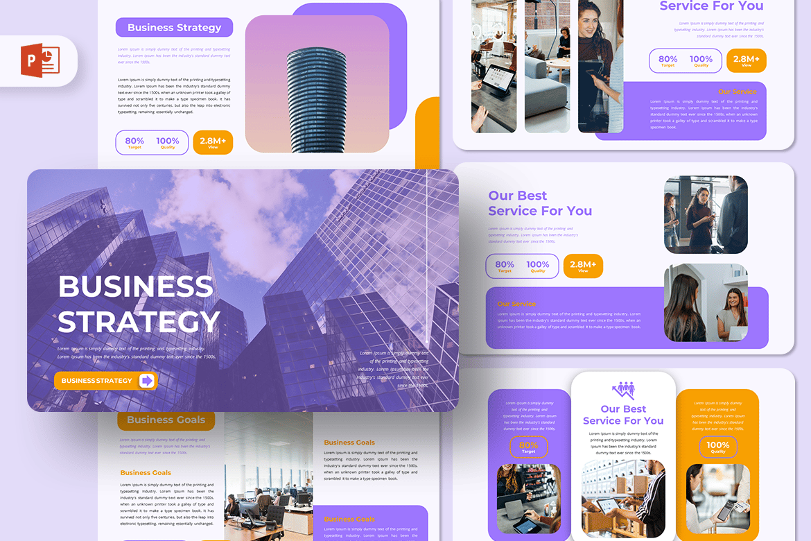 Template Presentasi Strategi Bisnis yang Menarik dan Profesional
