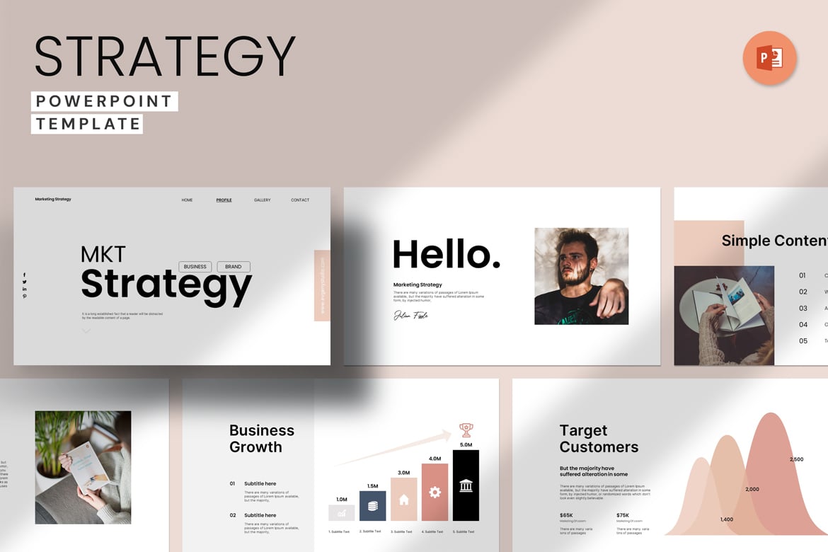 Template PowerPoint Strategi Bisnis yang Profesional dan Menarik