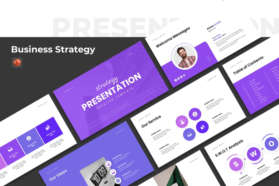 Template PowerPoint Strategi Bisnis yang Profesional dan Menarik