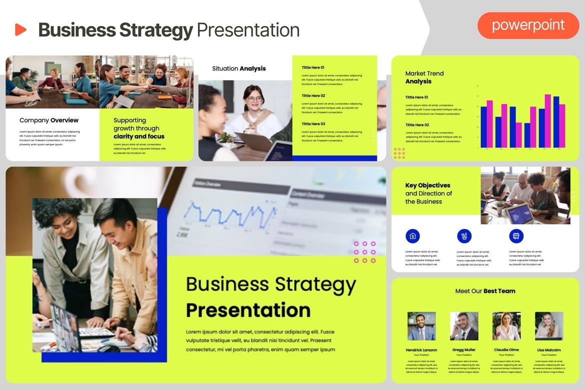 Template Presentasi Strategi Bisnis - Powerpoint yang Efektif