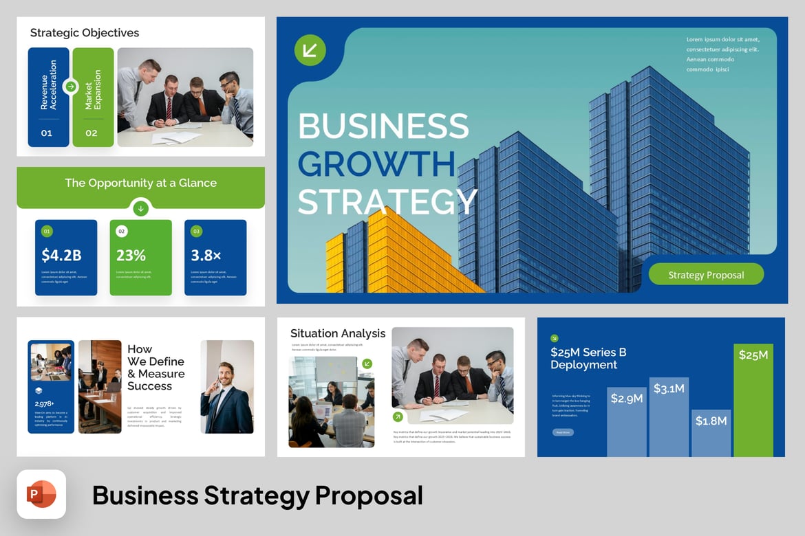 Template Presentasi Strategi Bisnis Profesional