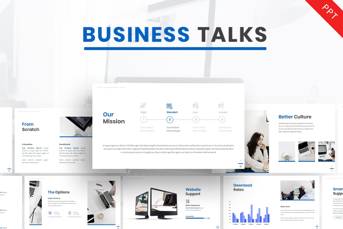 Template Powerpoint Bisnis - Presentasi Profesional untuk Perusahaan Anda
