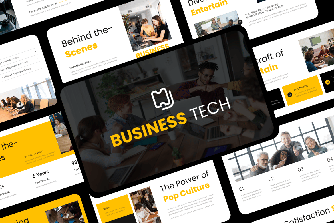 Template Powerpoint Bisnis yang Modern dan Profesional
