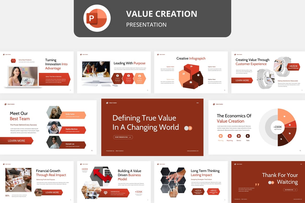 Template Presentasi Business Value yang Mempesona