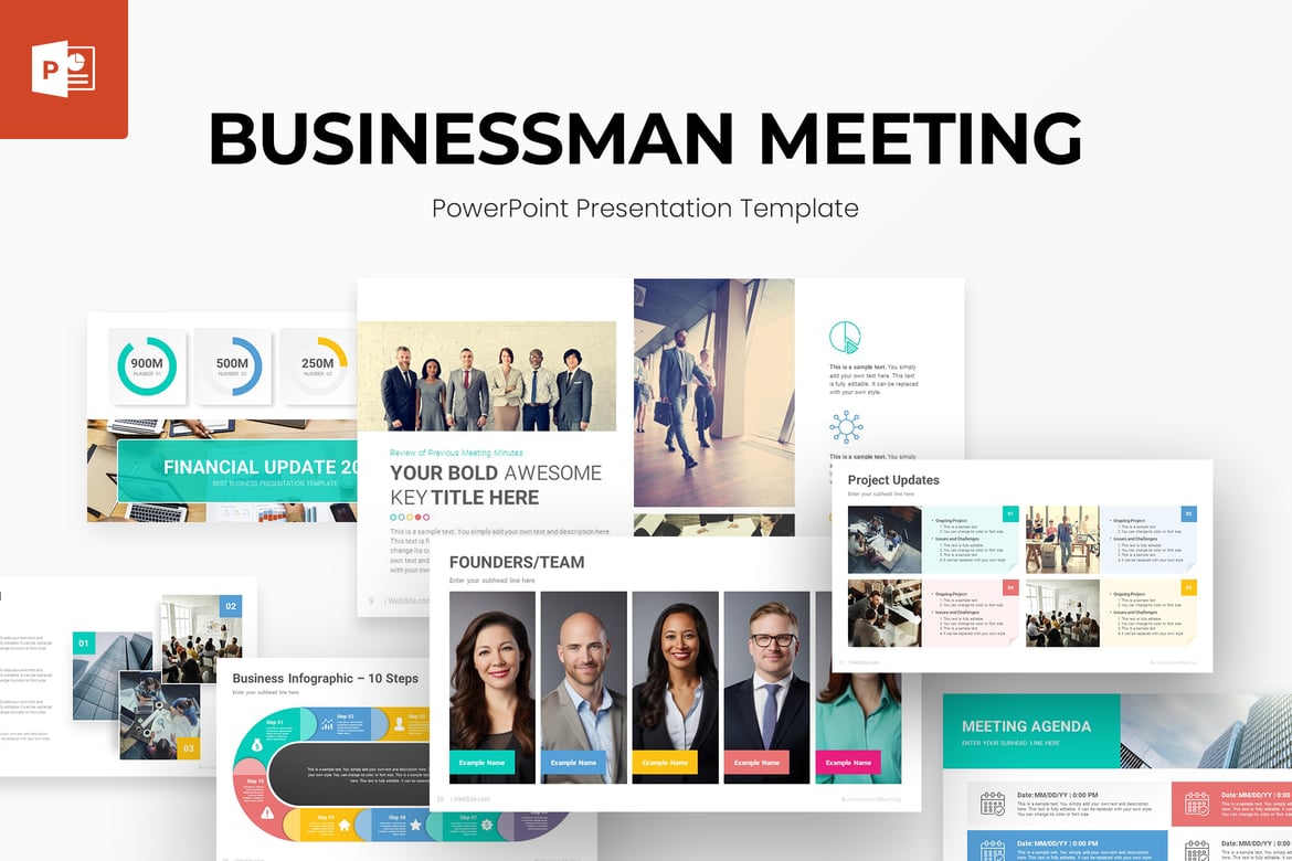 Template Presentasi PowerPoint untuk Pertemuan Bisnis yang Efektif