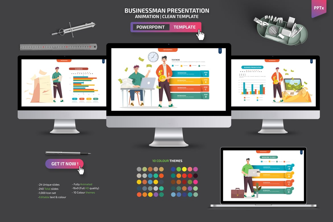 Template Powerpoint Presentasi Bisnis yang Menarik dan Profesional