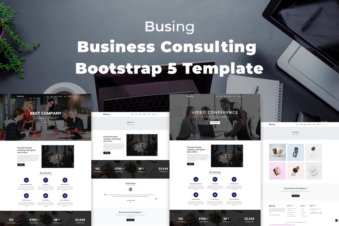 Busing - Template Website Konsultasi Bisnis Bootstrap 5 yang Modern dan Efisien