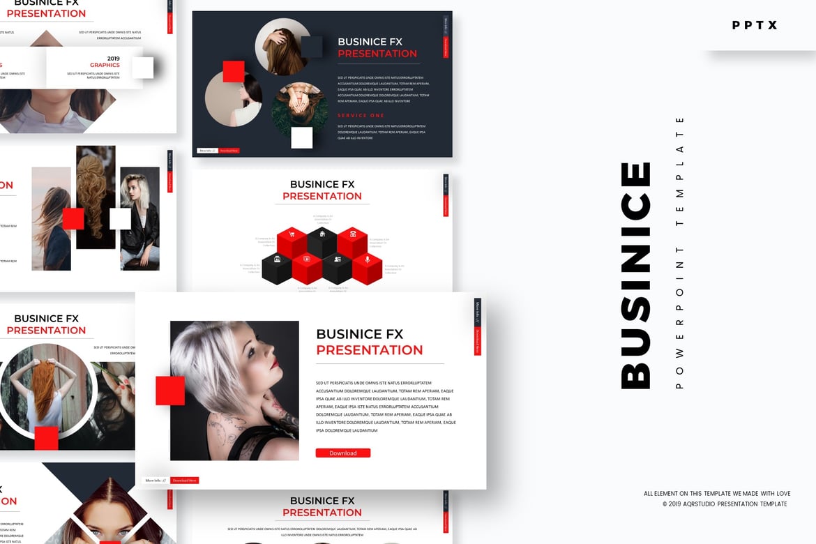 Template Powerpoint Businice - Solusi Presentasi Profesional