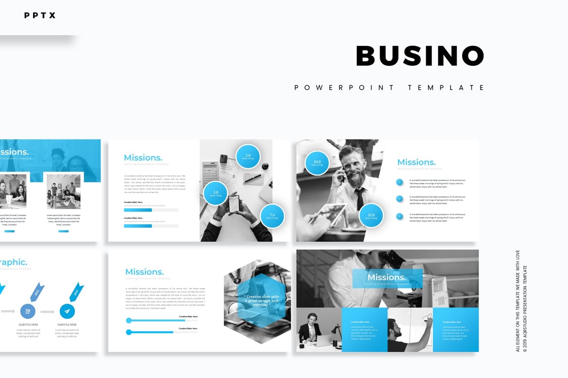 Template Powerpoint Busino - Solusi Presentasi Serbaguna