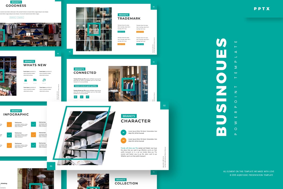 Template PowerPoint Businoues - Solusi Presentasi Profesional