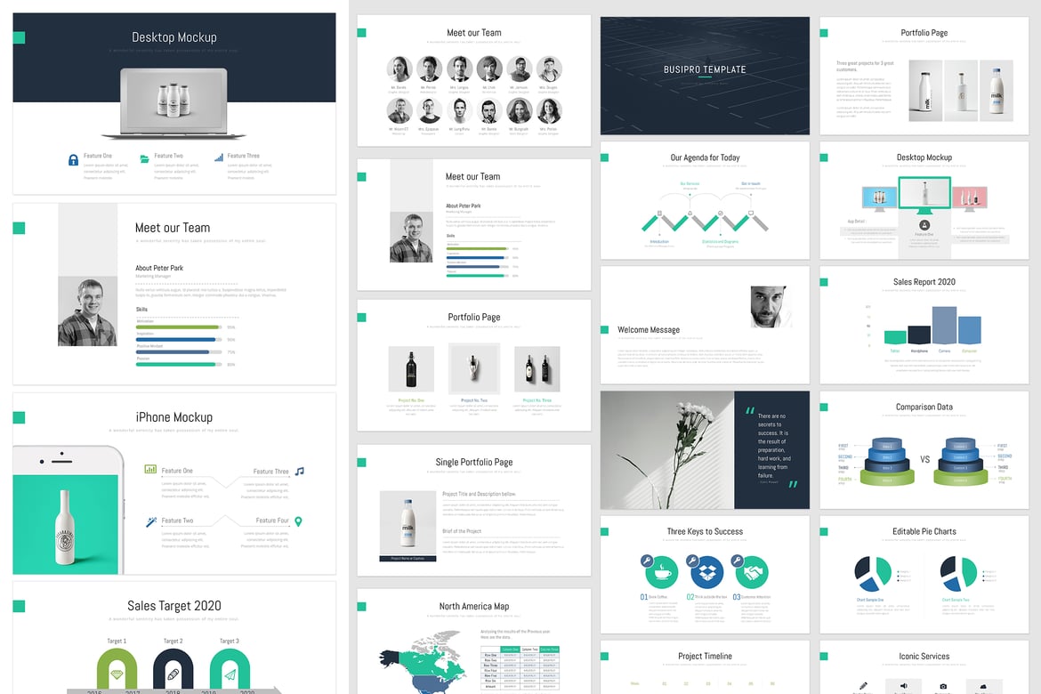 BusiPro: Template PowerPoint Modern dan Minimalis untuk Segala Keperluan