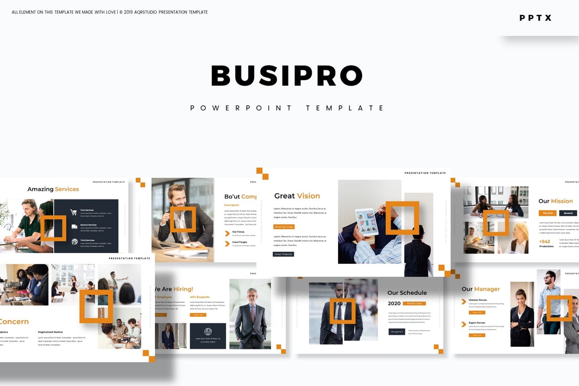Template Powerpoint Busipro - Solusi Presentasi Profesional