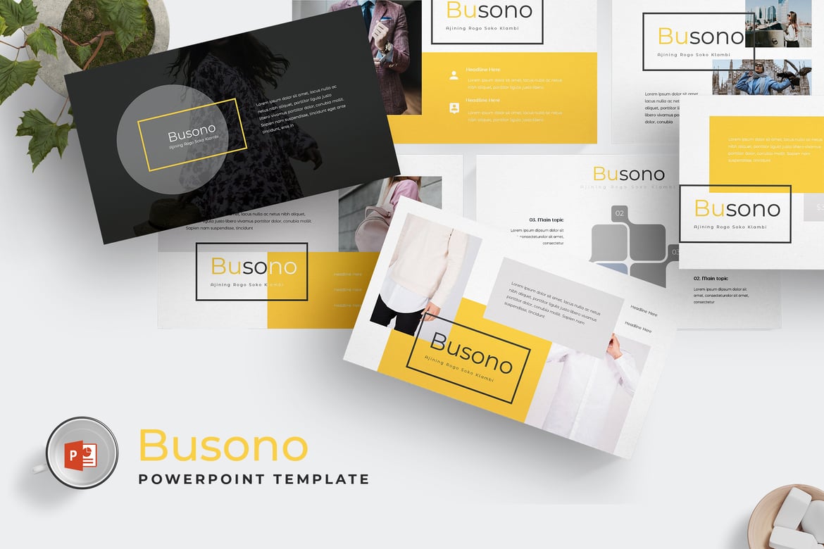 Busono - Template PowerPoint Serbaguna