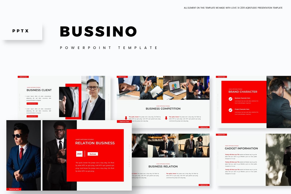 Bussino - Template PowerPoint Serbaguna yang Menarik