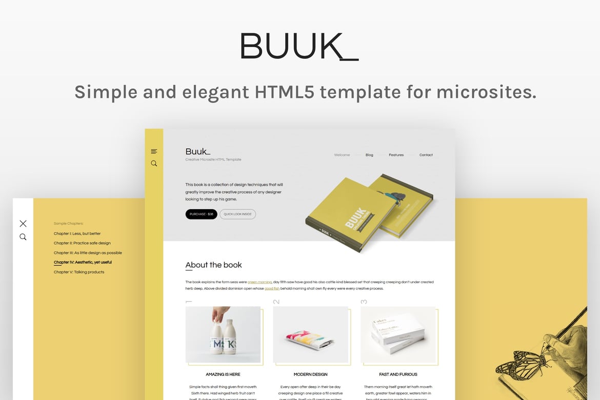 Buuk - Template Website Kreatif untuk Microsite dan Landing Page