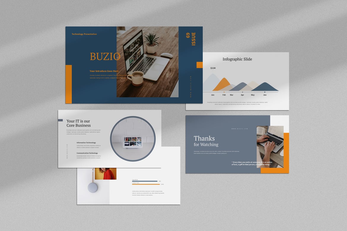 Template Presentasi Bisnis Buzio: PowerPoint yang Efektif