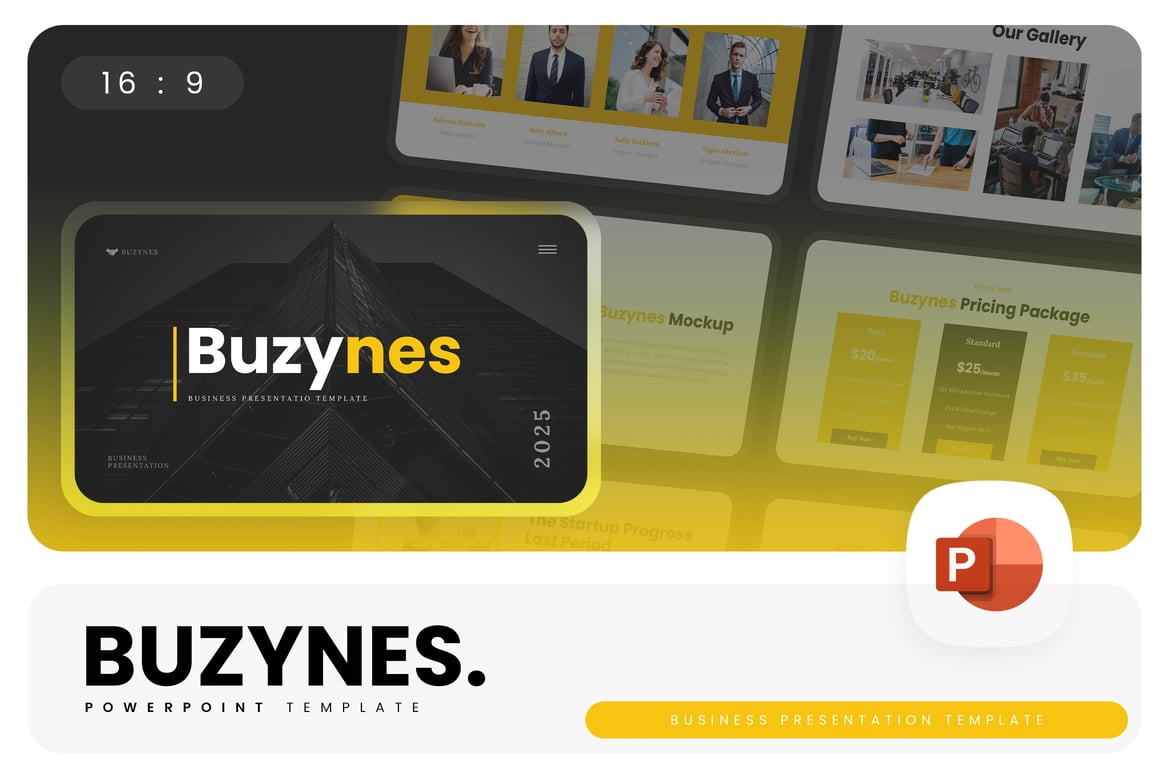 Buzynes - Template PowerPoint Presentasi Bisnis yang Menarik