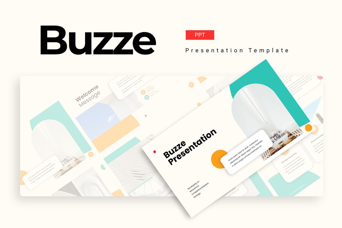 Template PowerPoint Buzze Business yang Modern dan Profesional