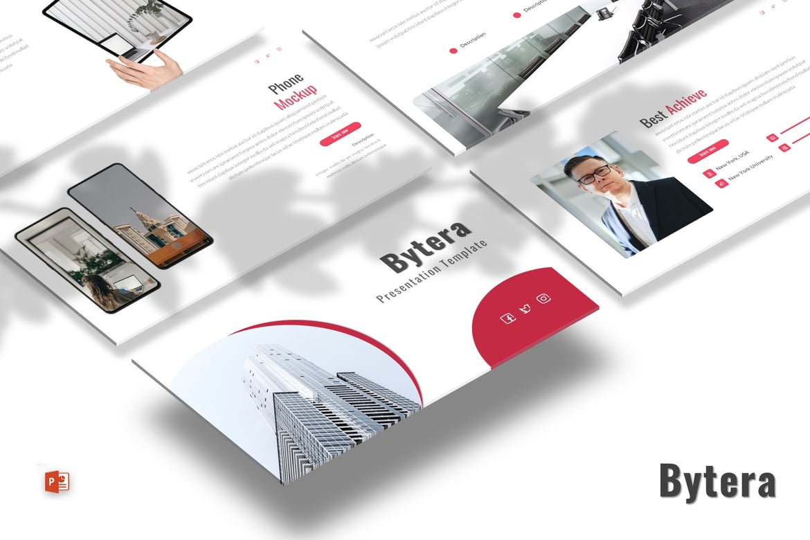 Bytera - Template Presentasi PowerPoint Profesional dan Modern