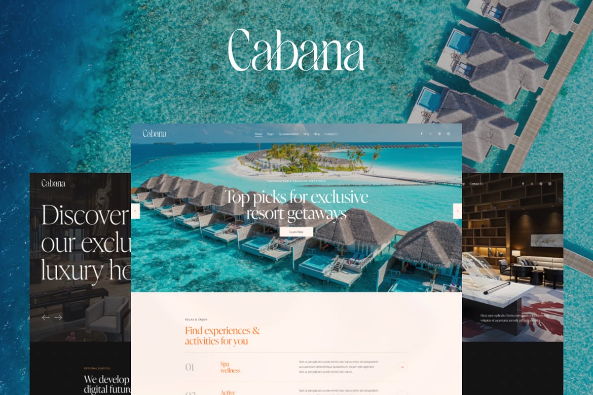 Tema WordPress Cabana: Desain Cerah untuk Destinasi Liburan Anda