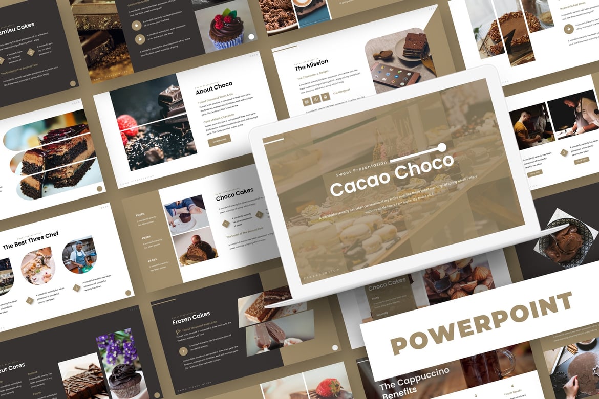 Cacao Choco - Template Powerpoint Serbaguna untuk Presentasi Anda