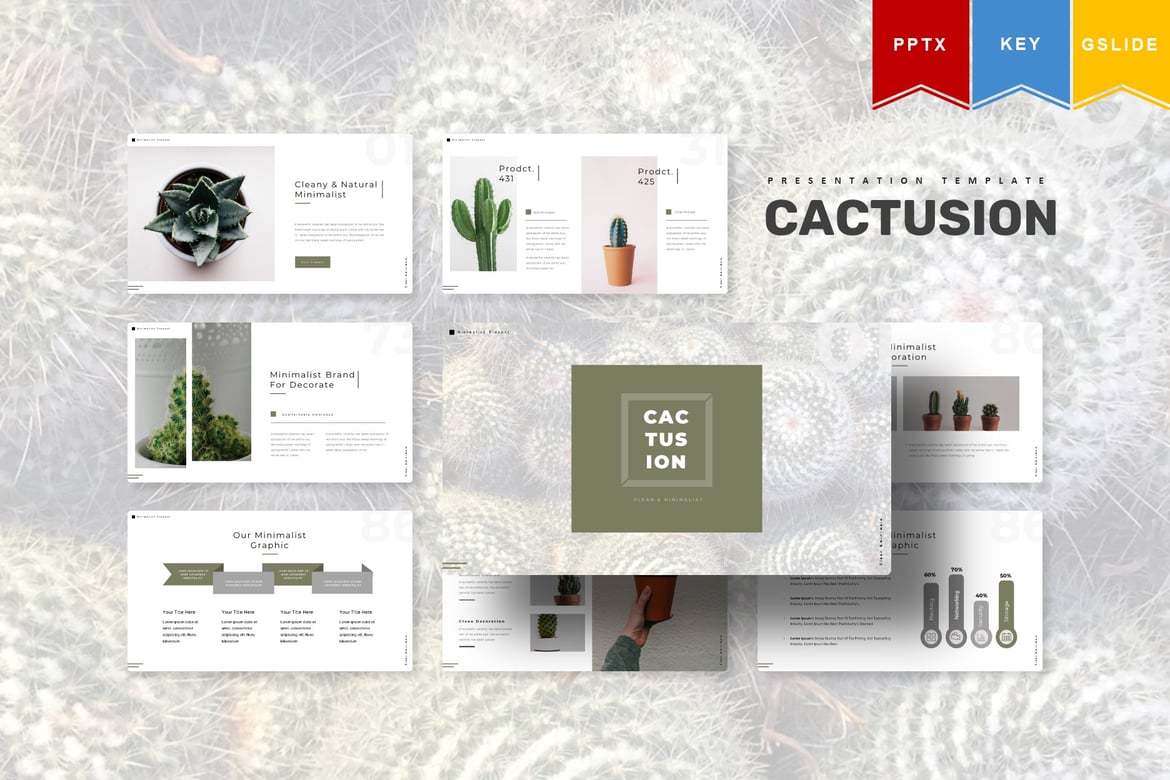 Cactusion | Template Presentasi PowerPoint, Keynote, dan Google Slides