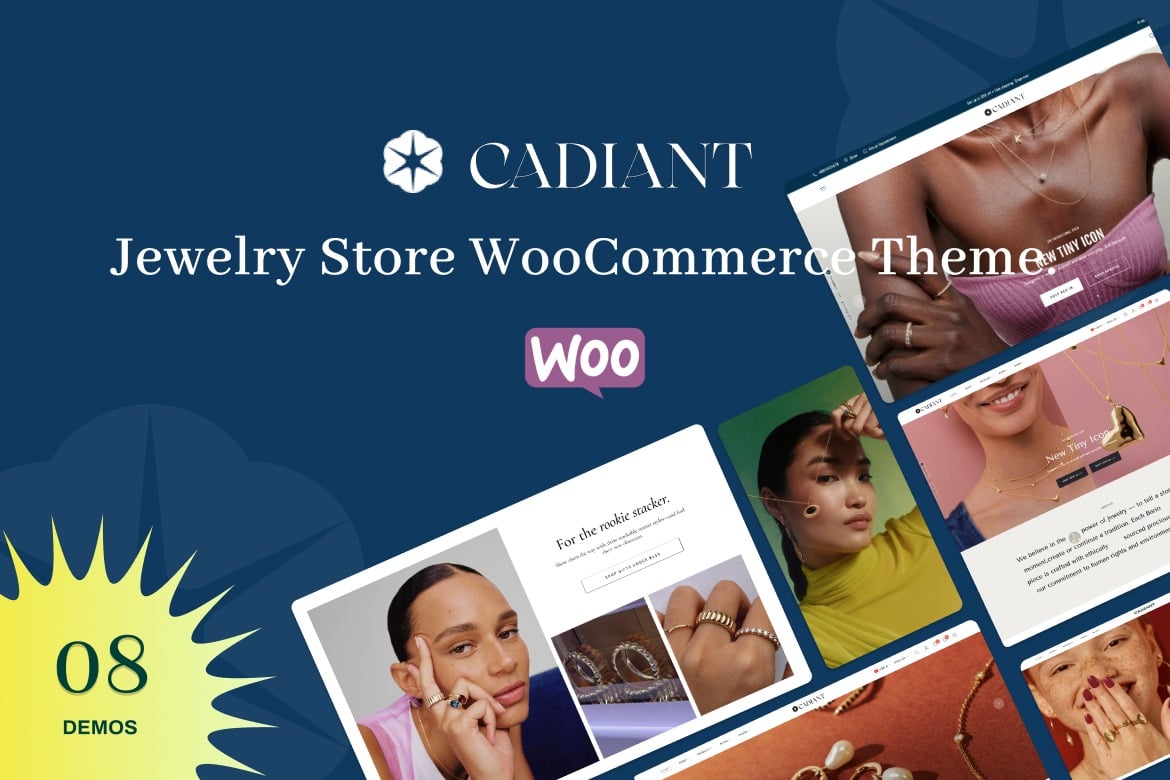 Cadiant - Tema WordPress Toko Perhiasan yang Menawan