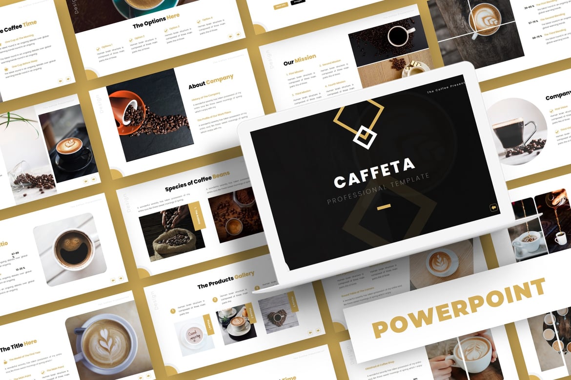 Cafetta - Template PowerPoint Serbaguna untuk Presentasi Menarik