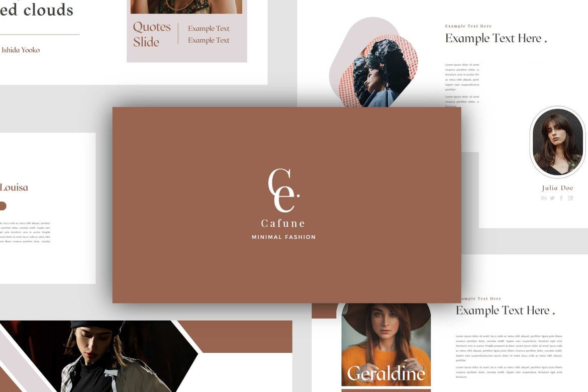 Template PowerPoint Cafune yang Elegan dan Serbaguna