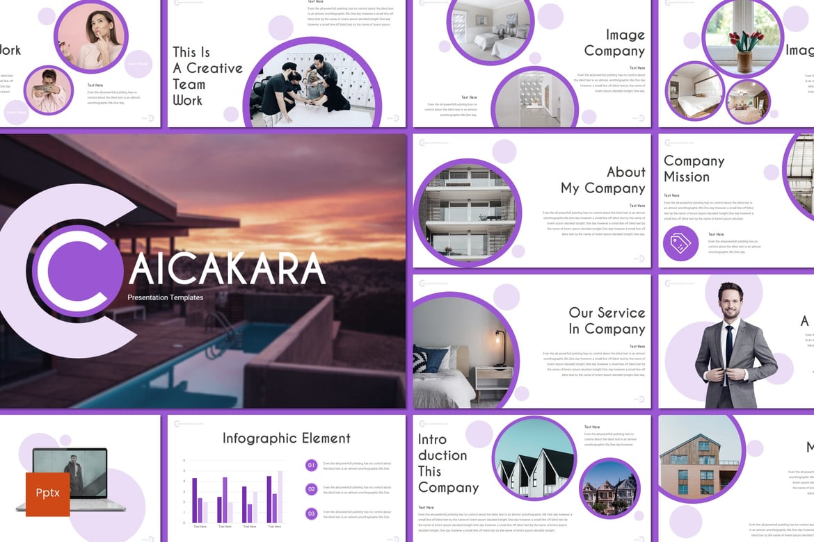 Caicakara - Template Powerpoint Kreatif dan Minimalis