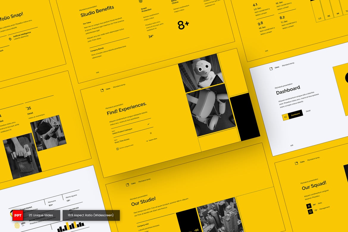 Template Presentasi PowerPoint Caixa - Solusi Kreatif untuk Bisnis Anda