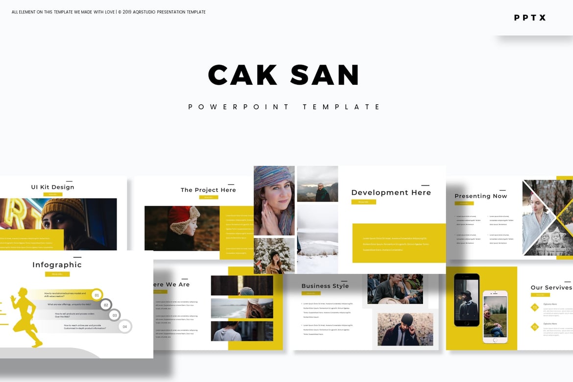 Template PowerPoint Cak San - Solusi Presentasi Profesional