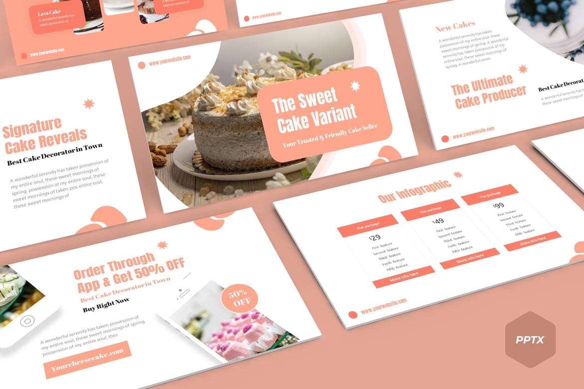 Template Powerpoint Cake - Solusi Presentasi Menarik dan Profesional