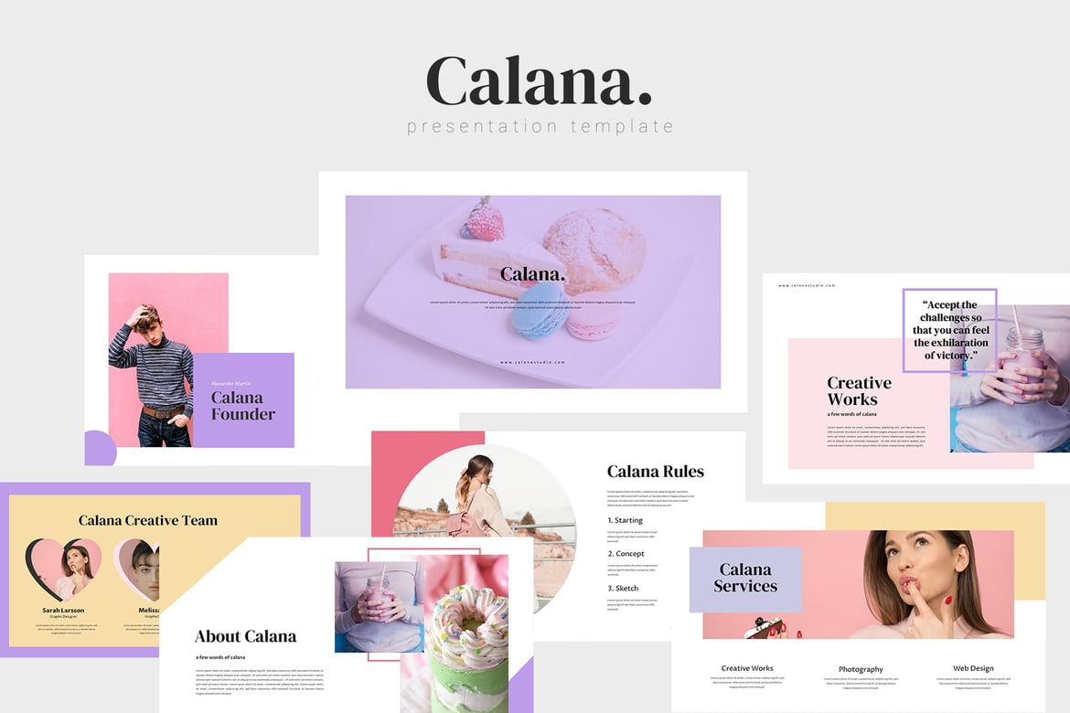 Template Powerpoint Calana - Kreatif untuk Presentasi Kue Anda
