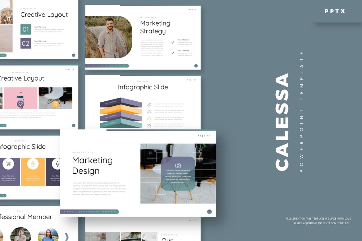 Calessa - Template Powerpoint Serbaguna yang Menarik