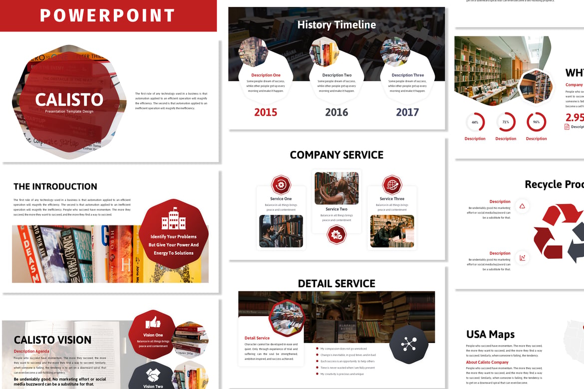 Calisto - Template Powerpoint Profesional untuk Presentasi Bisnis