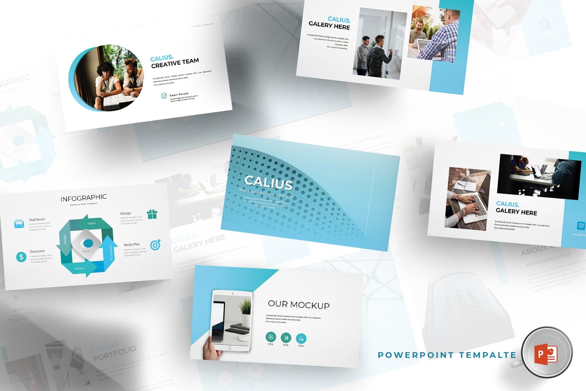 Template PowerPoint Calius - Solusi Presentasi Menarik dan Profesional