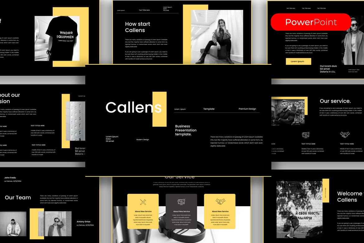 Callens – Template PowerPoint Bisnis yang Menarik