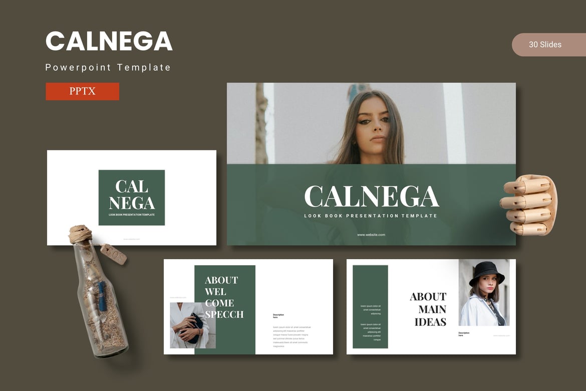 Calnega - Template PowerPoint Menarik untuk Presentasi Anda
