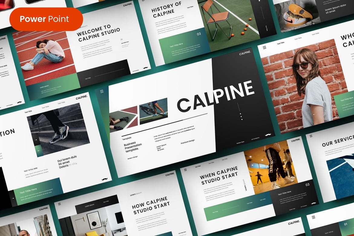 Template Presentasi Bisnis Calpine yang Menarik dan Profesional