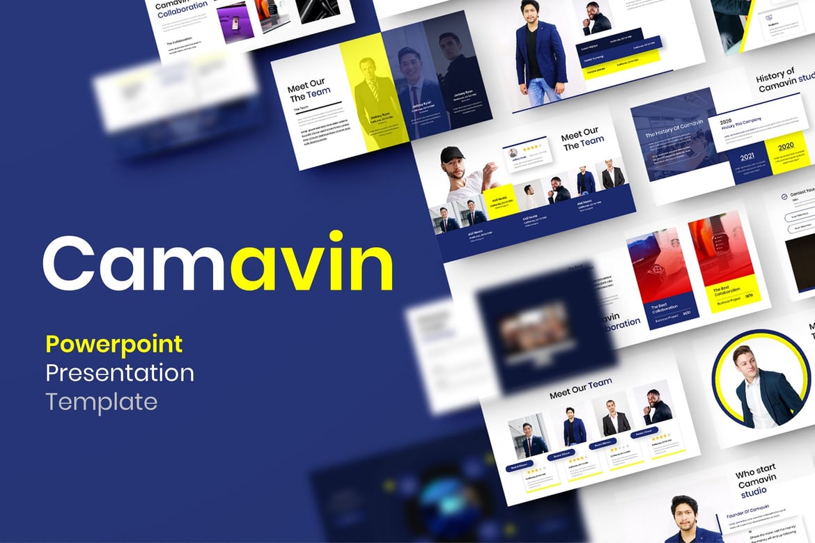 Camavin – Template Presentasi PowerPoint untuk Bisnis yang Menarik