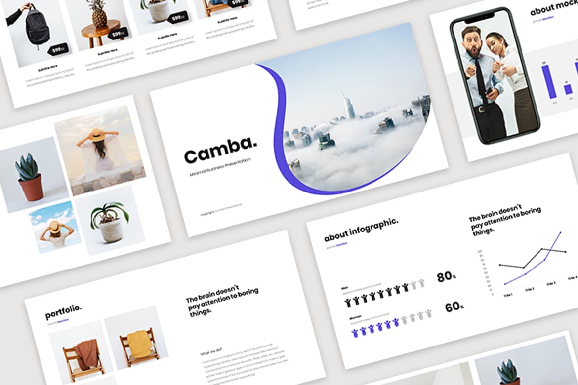 Camba - Template Presentasi Bisnis Minimalis yang Kreatif