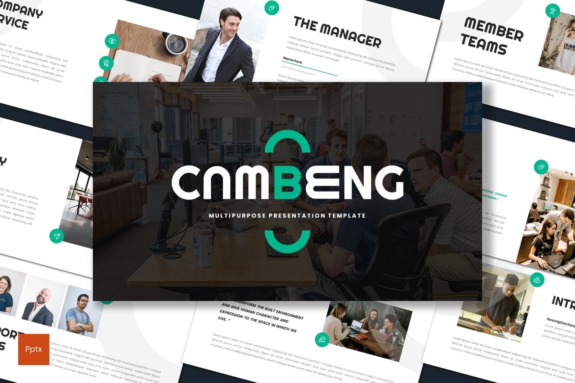Cambeng - Template Powerpoint Bisnis yang Minimalis dan Kreatif