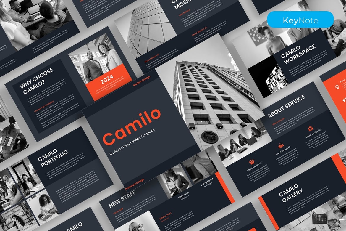 Template Presentasi Bisnis Camilo - PowerPoint yang Menarik